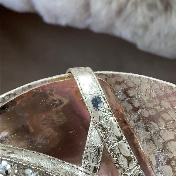 Carlos Santana Allure Wedge Sandals Metallic 7 - Picture 8 of 11